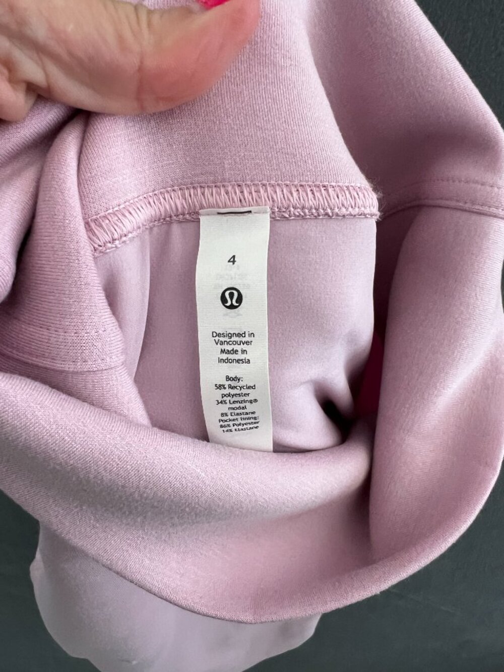 🍋 Lululemon Modal-Blend Turtleneck Tunic Pink Peony sz 4m $128 🍋 - Picture 6 of 7